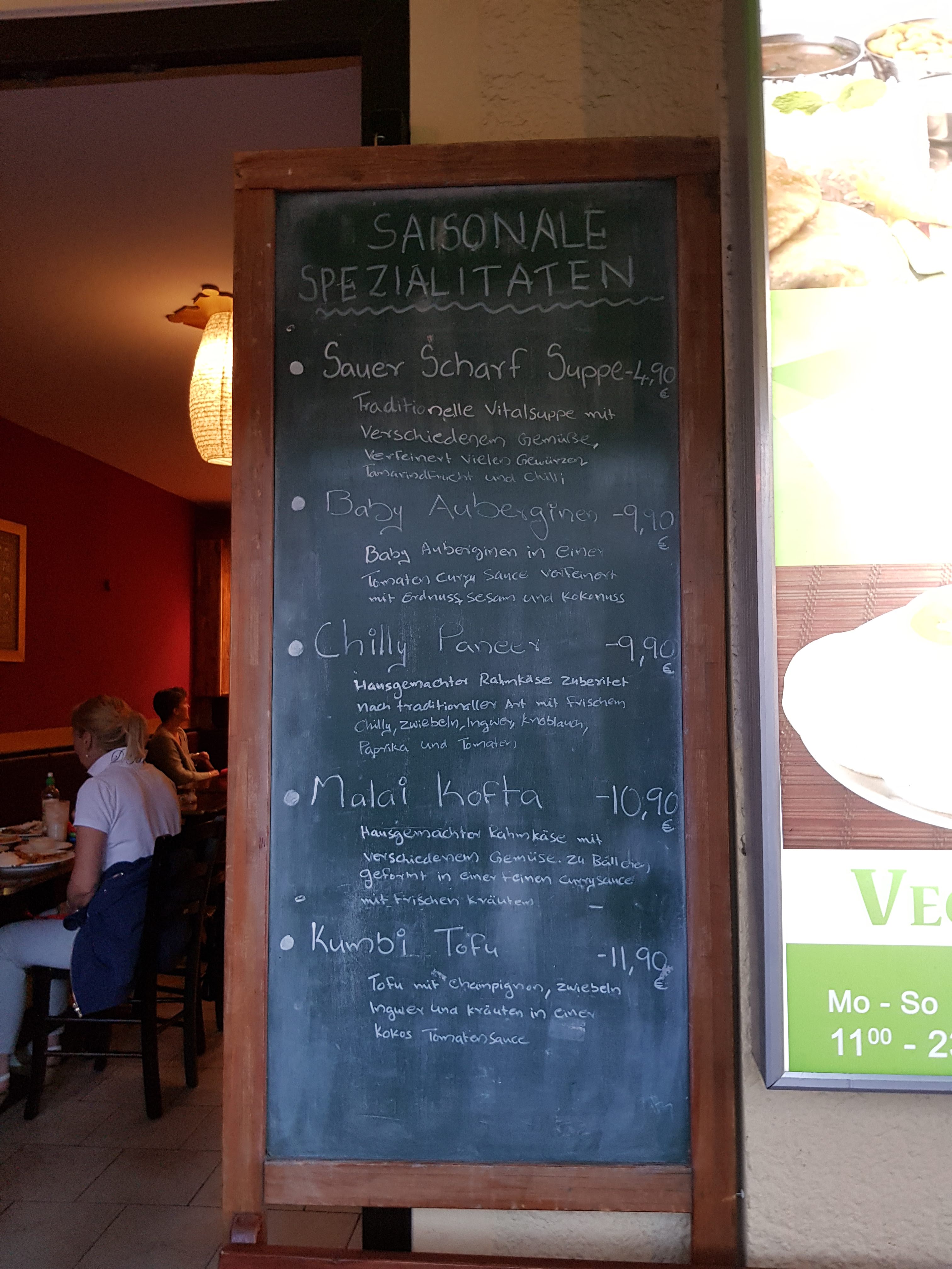 Veggie Vega Restaurant Vegetarisch Veganes Sudindisches